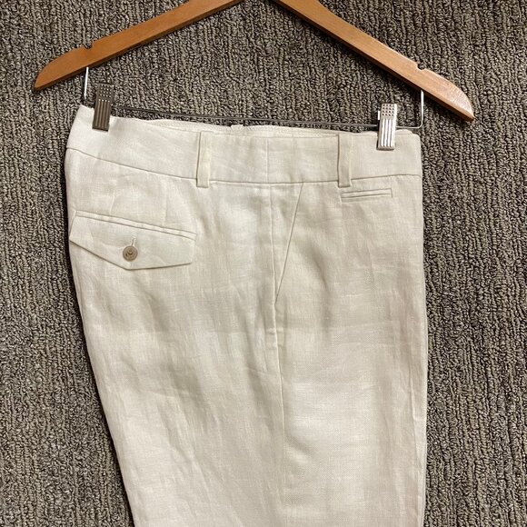 J. Crew 100% linen cuffed trouser pant style 27590 NWT - Picture 2 of 11